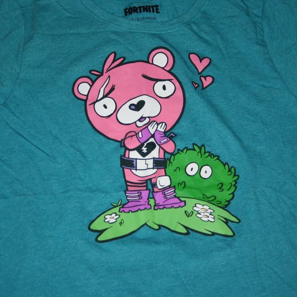 Blue Fortnite T-shirt Size Large - Picture 1 of 4